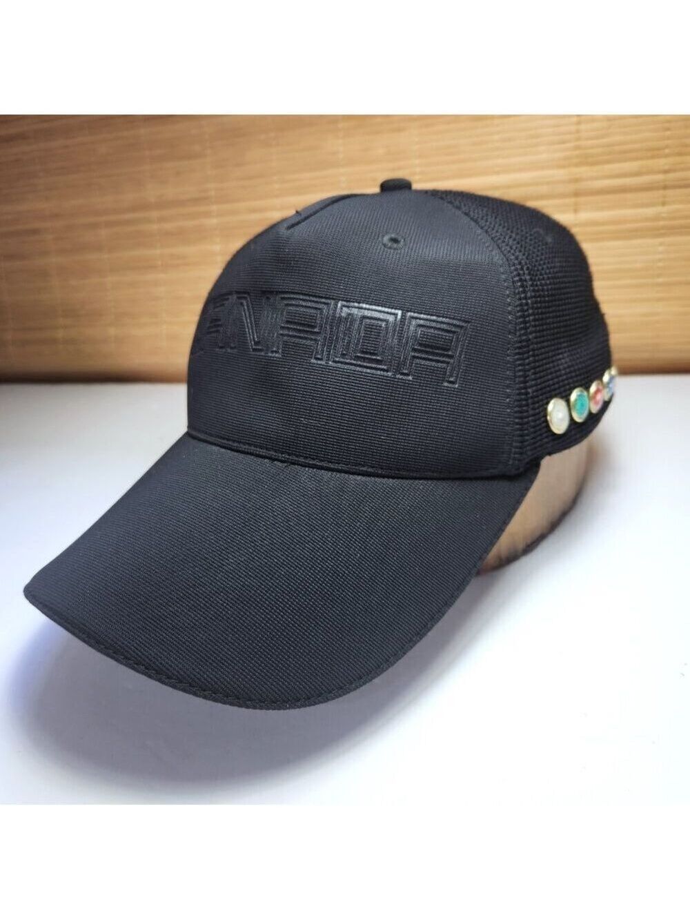 Canada Olympic Hat Cap with Pins HBC Black Hook & Loop Close Unisex Adult